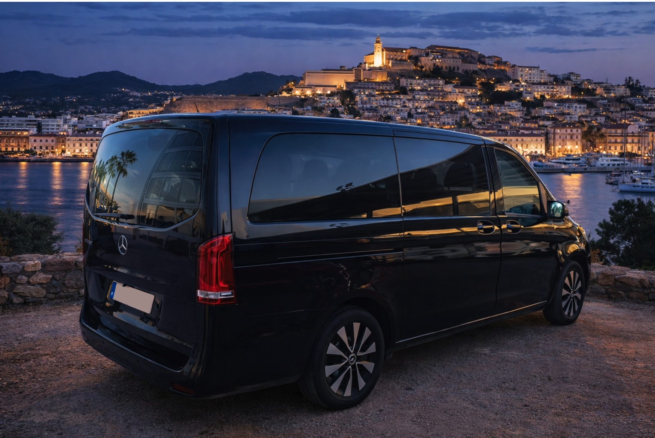 Mercedes V-Class luxury transfer Ibiza